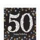 Sparkling Celebration 50th Birthday Tableware Kit for 32 Guests